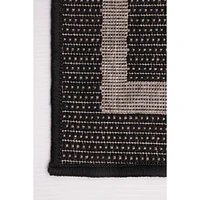 Tapis « Sisal » - Noir et Gris