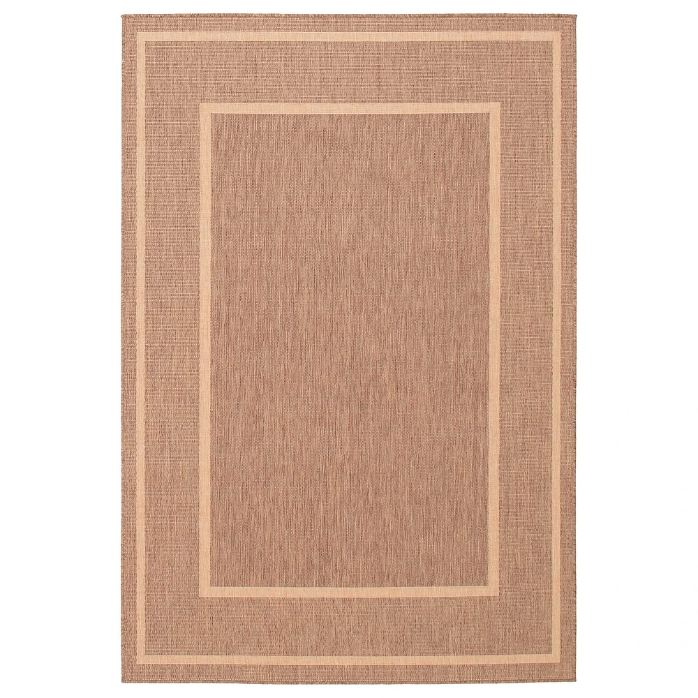 Sisal Beige and Tan Rug - 94 x 122