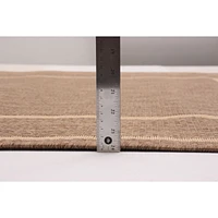 Sisal Beige and Tan Rug - 94 x 122