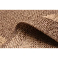 Sisal Beige and Tan Rug - 94 x 122