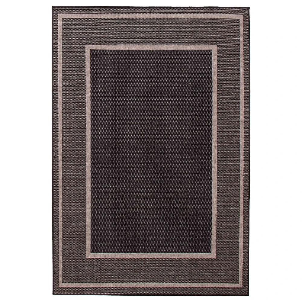 Tapis « Sisal » - Noir et Gris