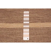 Sisal Beige and Tan Rug