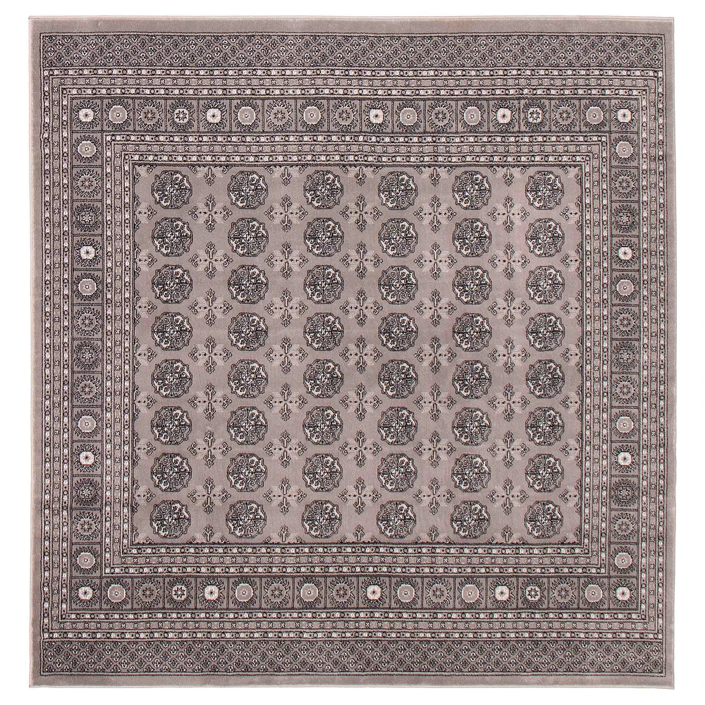 Tekke Grey Rug Square, 6'7" x 6'7