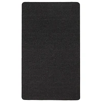 Hobnail Indoor/Outdoor Black Area Mat