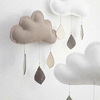Mobile, nuage - Blanc et Taupe