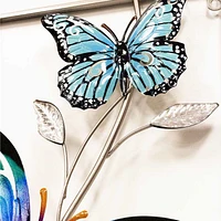 Wall Decor, Set of 2 - Frames with Butterfly and Flower 