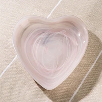 Heart Shaped Dish, 14cm - Pink 