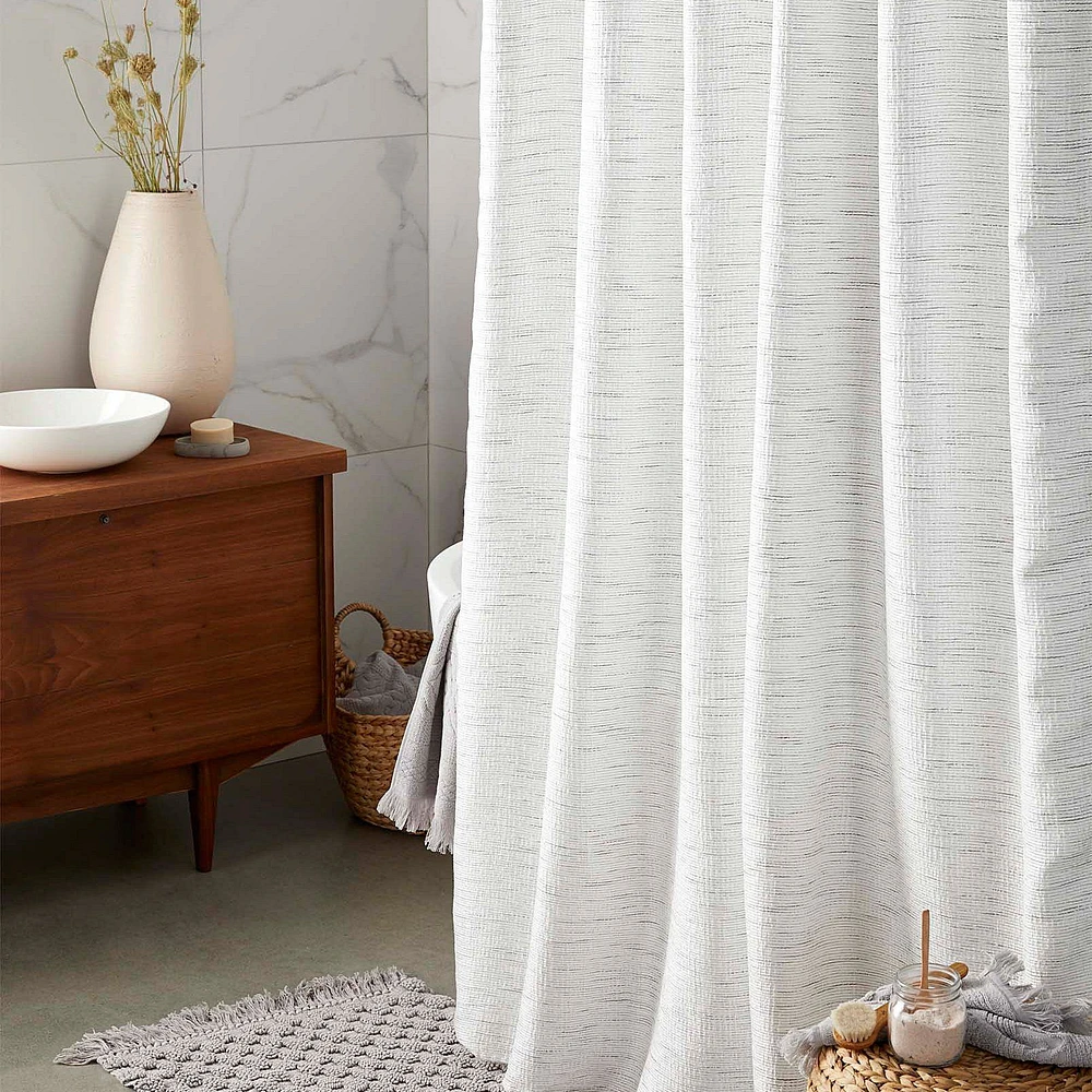 Harlow Jacquard Shower Curtain