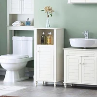 Alexa Floor Cabinet - White