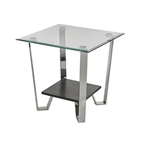 Avalon End Table - Silver