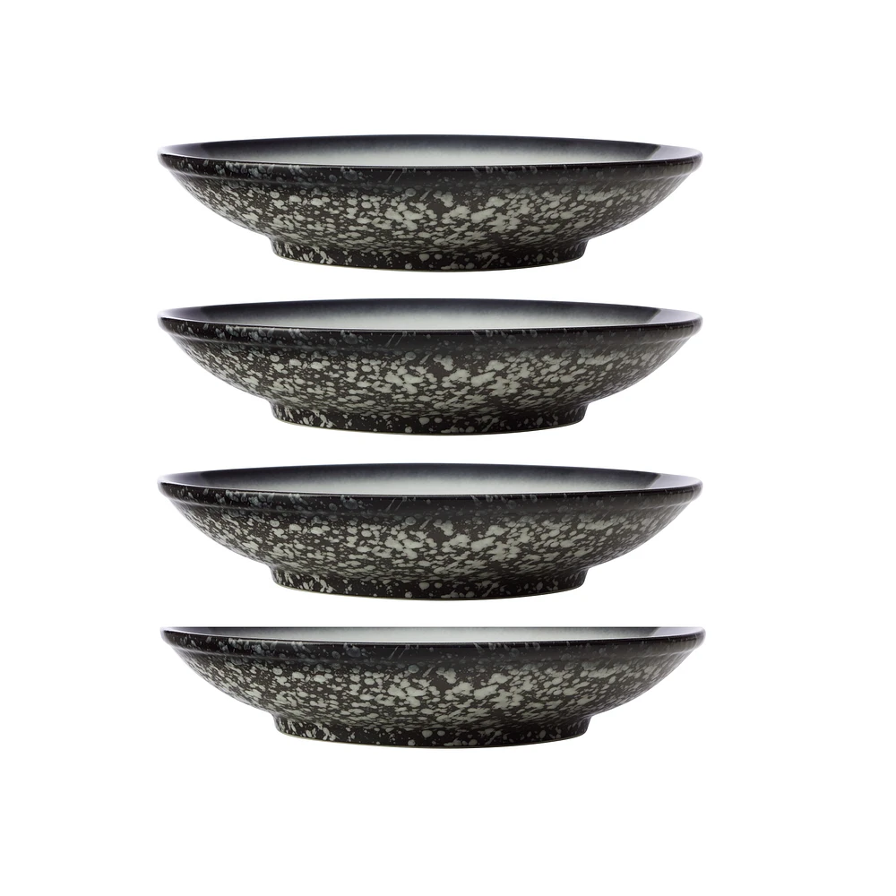 Maxwell & Williams Set of 4 Granite Footed Bowls - 25cm