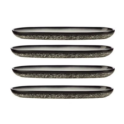 Maxwell & Williams Set of 4 Granite Platters - 40 x 12cm