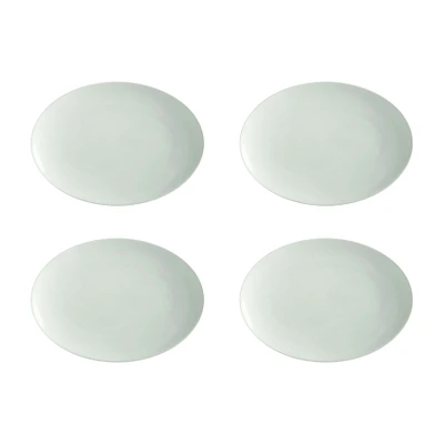 Maxwell & Williams Set of 4 White Basics Oval Platters - 30 x 22cm