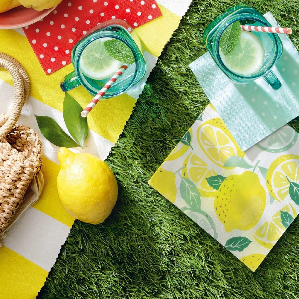 Tasty Lemon Napkins by Abbott - Pack of 20