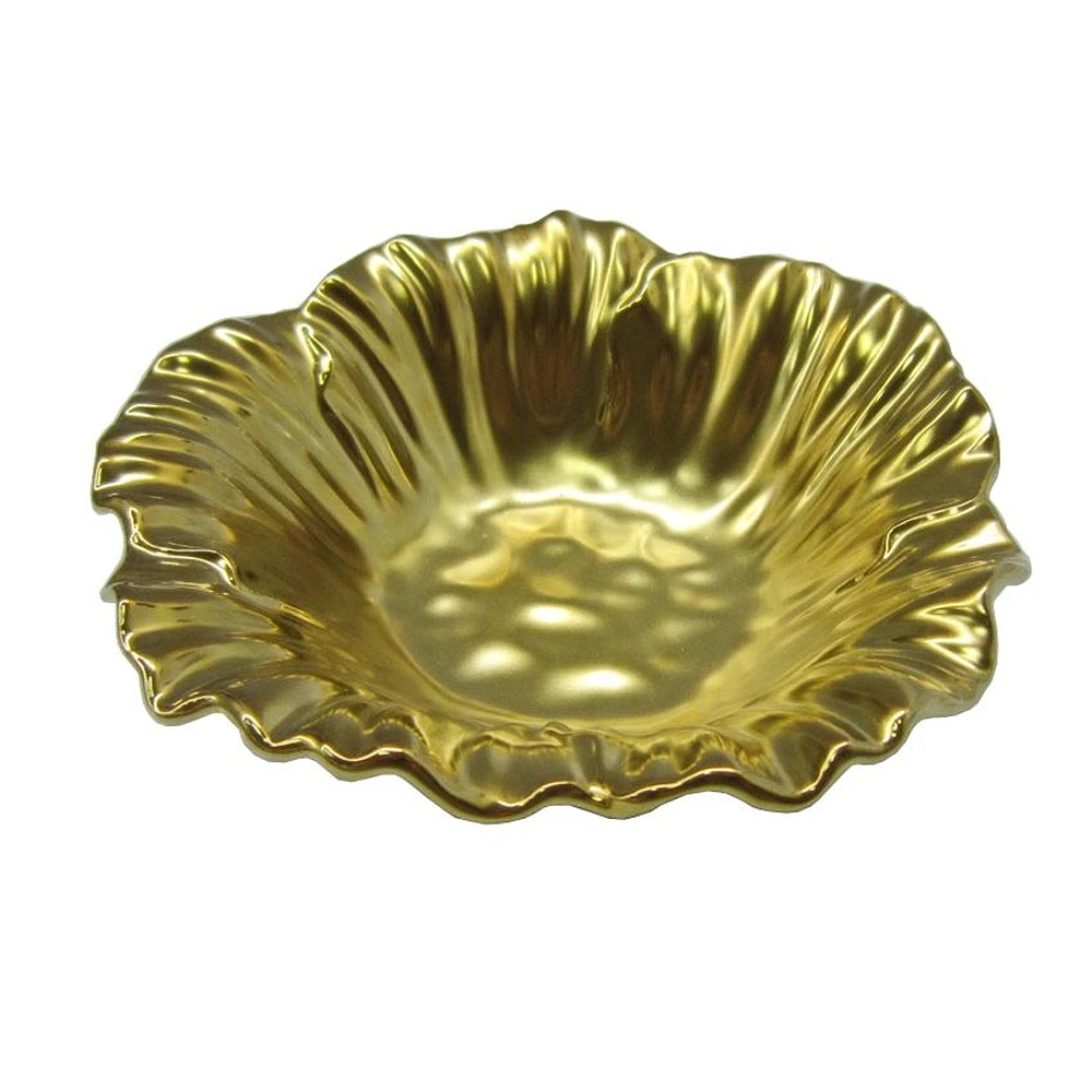 Elegance Gold Sunflower Bowl