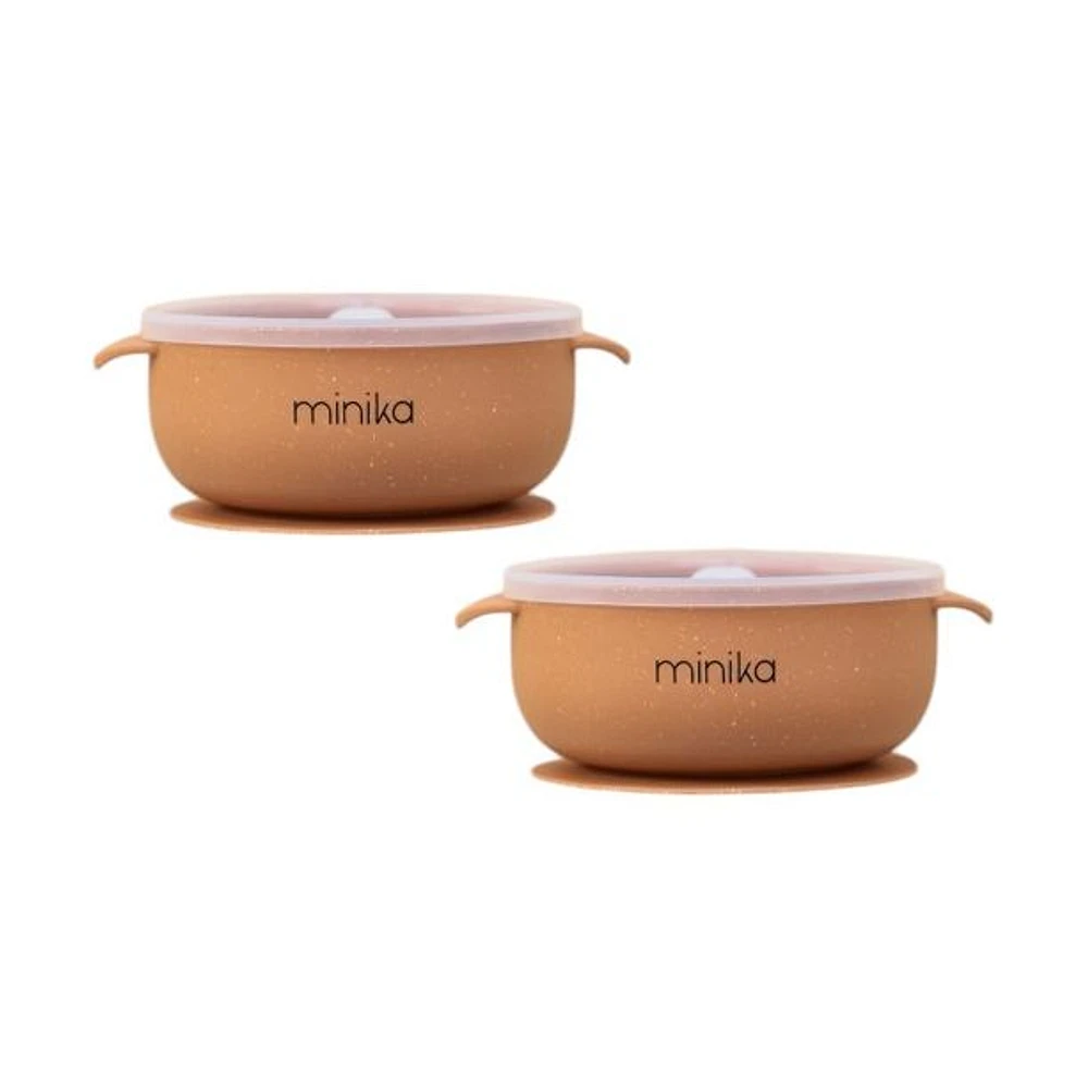 Minika Bowl with Suction - Pack of 2