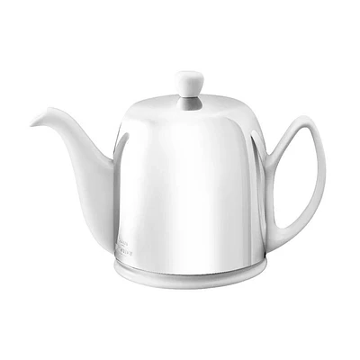 Degrenne Paris Salam White Teapot With Mirror Lid - 6-Cup by Degrenne Paris