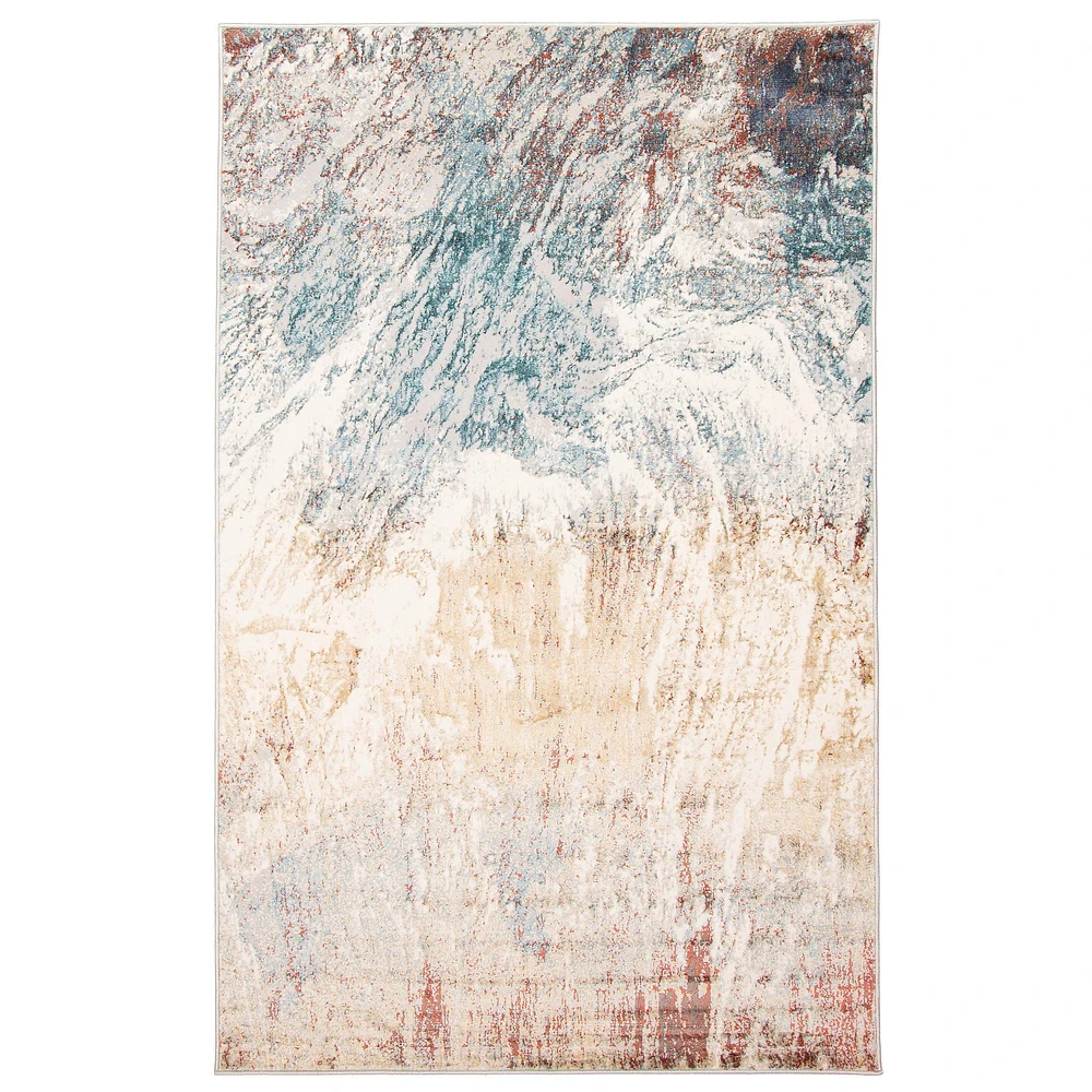 Tapis contemporain turquoise  « Tribeca »