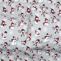 Snowman Flannel Sheet Set