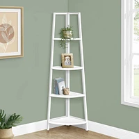 Rachelle Corner Piece 4 Tiers - 60" H, White