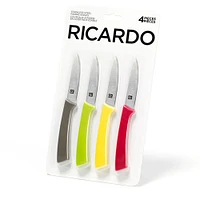 Set of 4 Ricardo Paring Knives