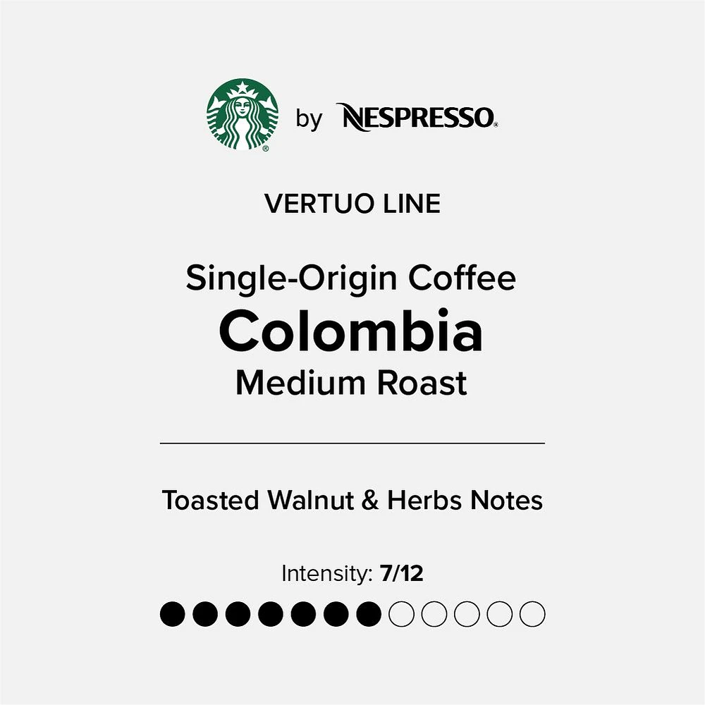 Starbucks® Single-Origin Colombia Capsules for Nespresso® Vertuo