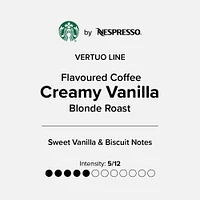 Starbucks® Creamy Vanilla Capsules for Nespresso® Vertuo