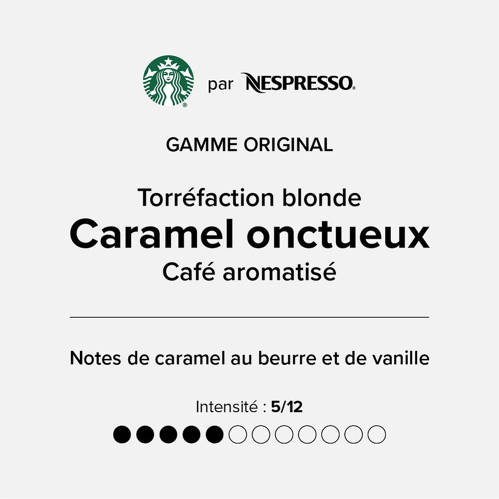 Capsules Starbucks® caramel onctueux pour Nespresso® Original