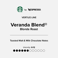 Starbucks® Veranda Blend Capsules for Nespresso® Vertuo