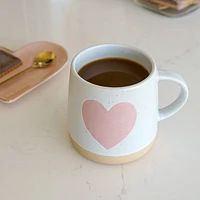 Heart Decal Glaze Mug - 12oz