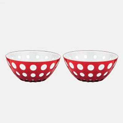 Ensemble de 2 bols « Le Murrine » rouges / blancs (12 cm)