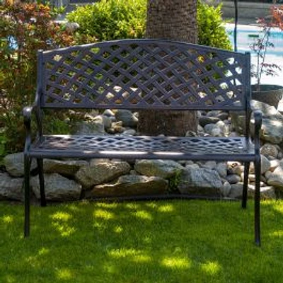 Banc en aluminium moulé