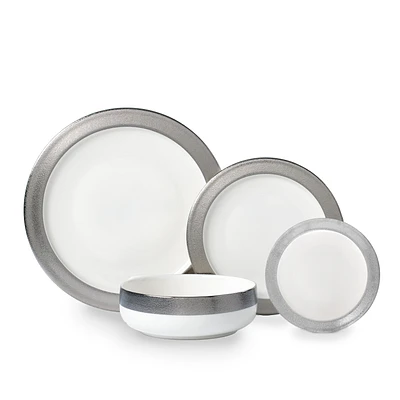 Brilliant Glory Silver 24-Piece Dinnerware Set