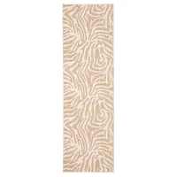 Zendaya tapis taupe contemporain