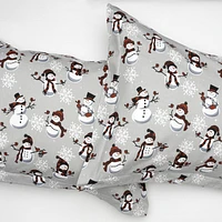 Snowman Flannel Sheet Set