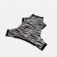 Dog's Pack of 2 Pyjamas by SilverPaw - Zebra Print and Red Waffle