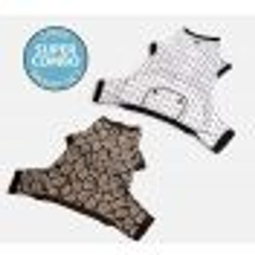Dog's Pack of 2 Pyjamas by SilverPaw - Polka Dots and Snakeskin Prints