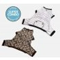 Dog's Pack of 2 Pyjamas by SilverPaw - Polka Dots and Snakeskin Prints