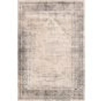 Tapis Raina gris foncé, ivoire