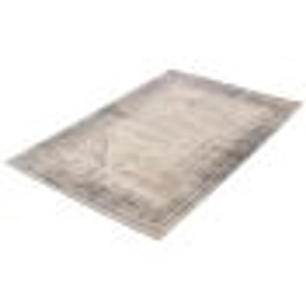 Tapis Raina gris foncé, ivoire