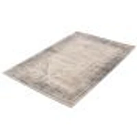 Tapis Raina gris foncé, ivoire