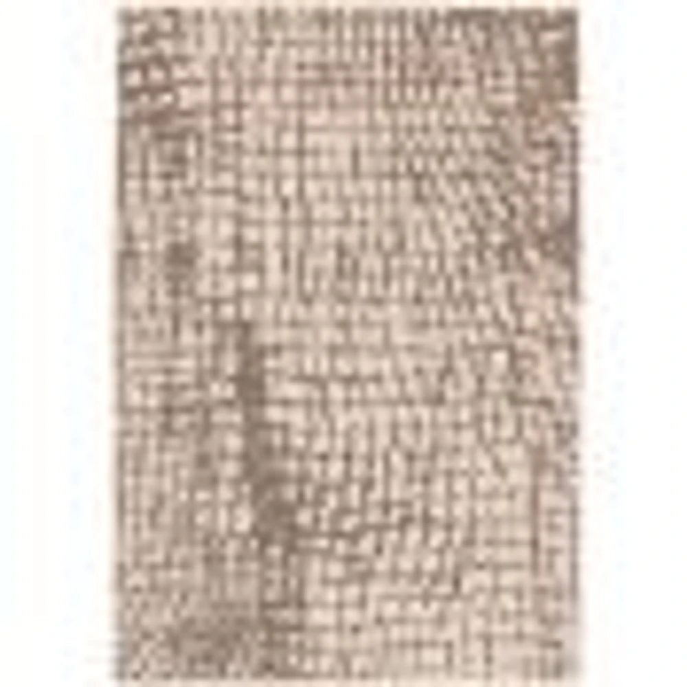 Rattan Look Safari Silver-Black Rug