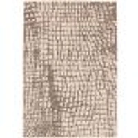 Rattan Look Safari Silver-Black Rug