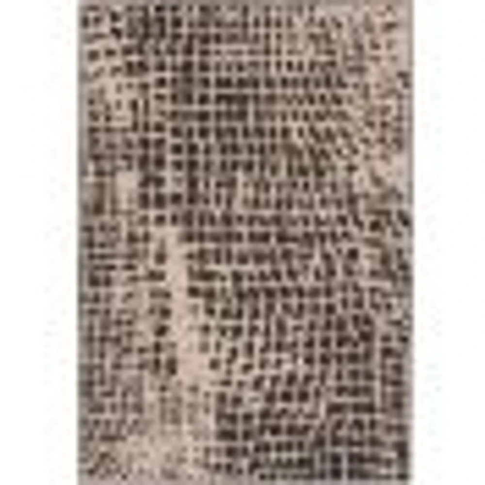 Rattan Look Safari Black-Silver Rug