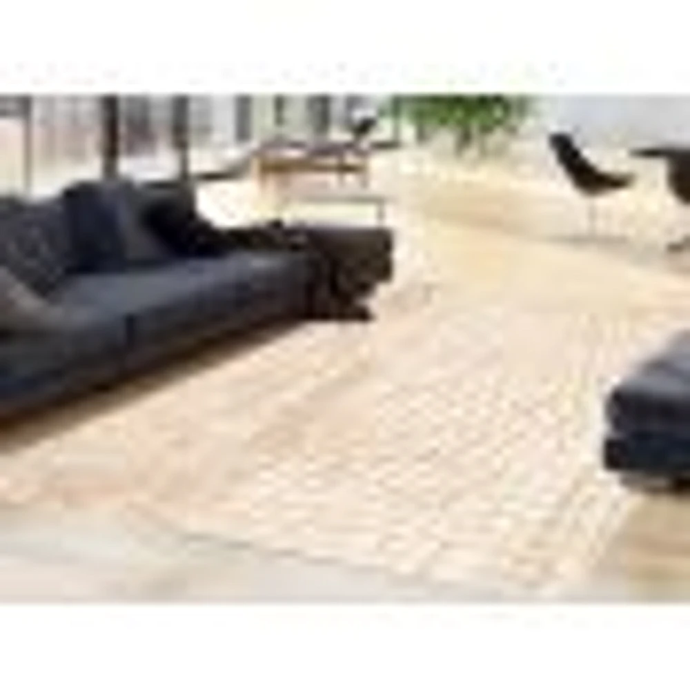 Rattan Look Safari Champagne-Taupe Rug