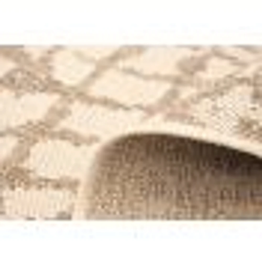 Rattan Look Safari Champagne-Taupe Rug