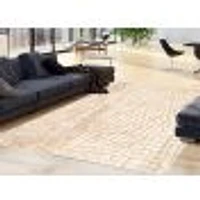 Rattan Look Safari Champagne-Taupe Rug