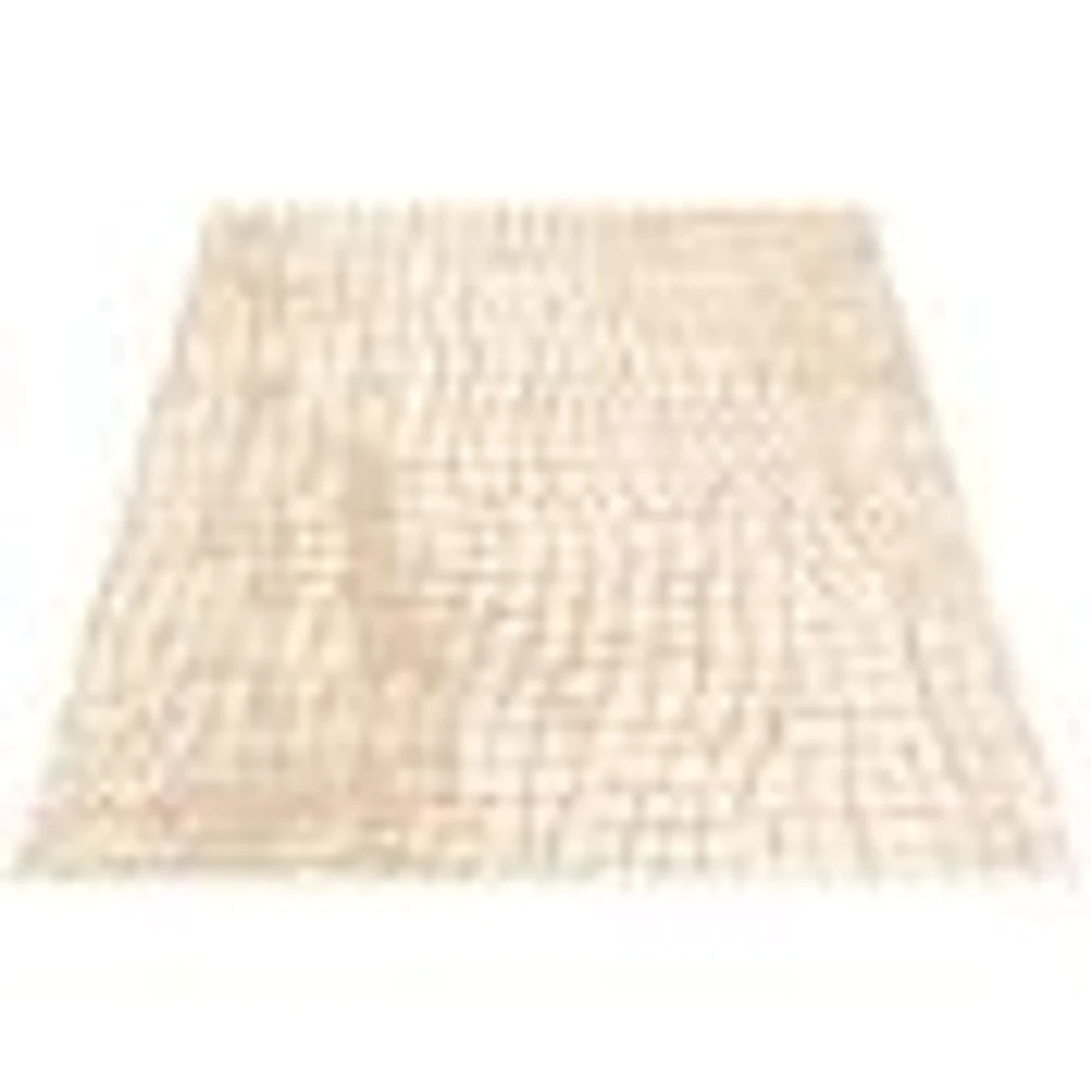 Tapis Rattan Safari Beige-Champagne