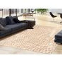 Rattan Look Safari Taupe-Champagne Rug