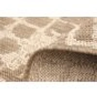 Rattan Look Safari Taupe-Champagne Rug